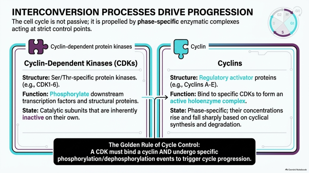 Slide 3: Cell Cycle Regulation via CDKs and Cyclin Complexes