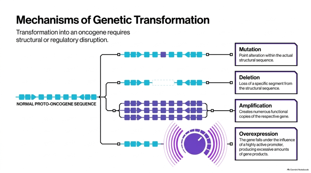 Slide 03: Mechanisms of Genetic Transformation into Oncogenes