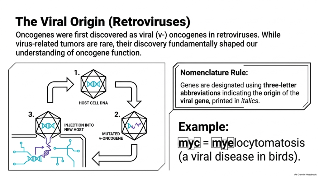 Slide 04: The Viral Origin and Nomenclature of Oncogenes