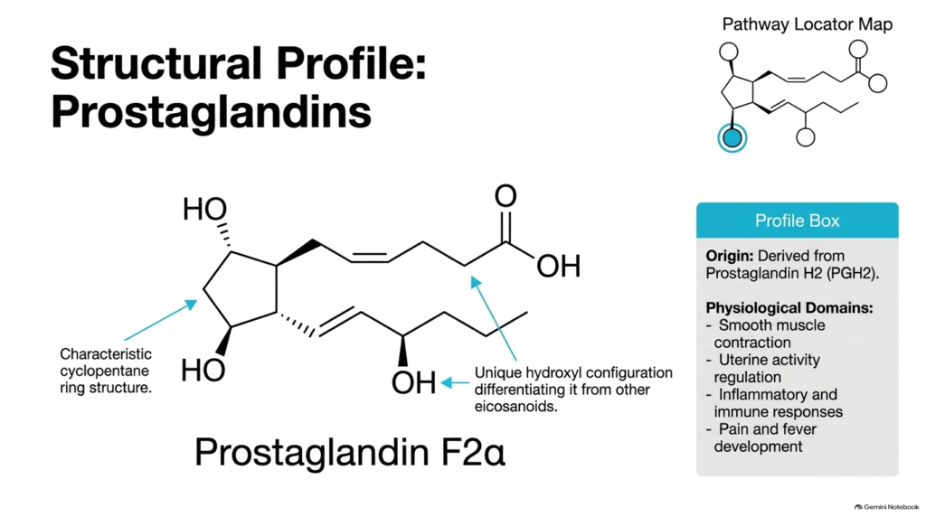 Slide 6: Biochemistry of Eicosanoids – Structural Profile of Prostaglandins