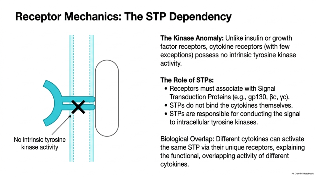 Slide 6: Receptor Architecture and STPs in the Biochemistry of Cytokines