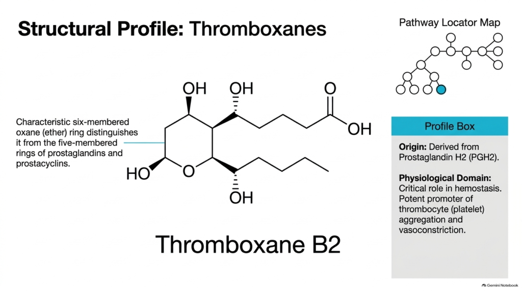 Slide 8: Biochemistry of Eicosanoids – Structural Profile of Thromboxanes