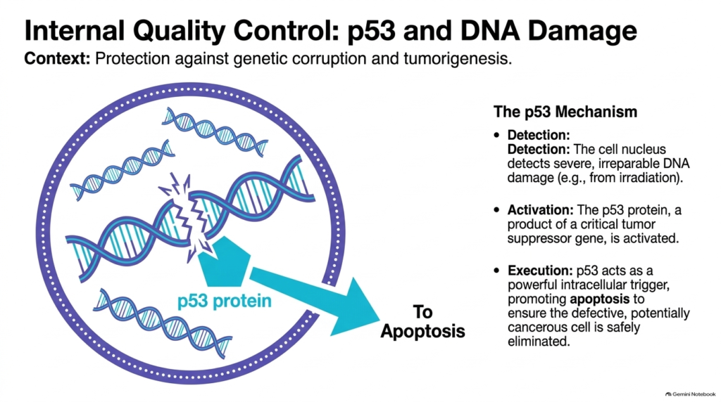 Slide 9: The Role of p53 in DNA Damage-Induced Apoptosis