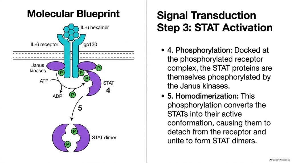 Slide 10: STAT Phosphorylation and Dimerization in the Biochemistry of Cytokines