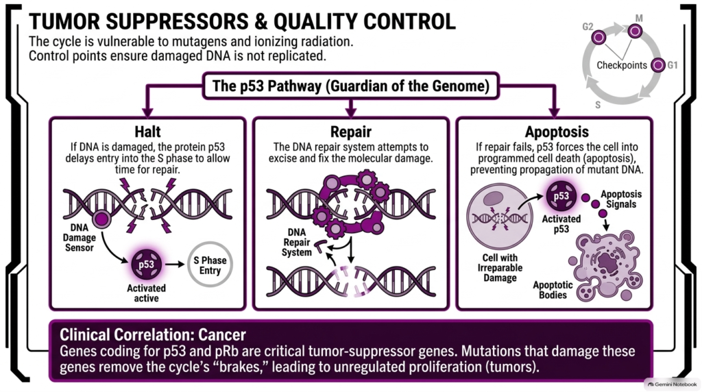 Slide 10: Cell Cycle Regulation by Tumor Suppressors and Checkpoints