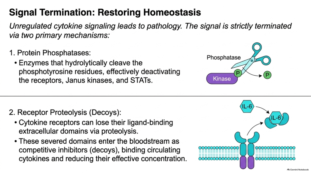 Slide 13: Signal Termination Mechanisms in the Biochemistry of Cytokines