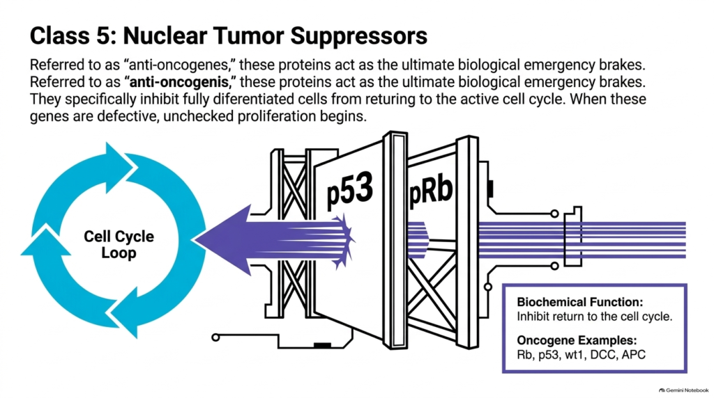 Slide 13: Class 5 Nuclear Tumor Suppressors and Anti-Oncogenes