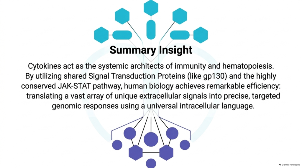 Slide 14: Systems Efficiency and Integration in the Biochemistry of Cytokines