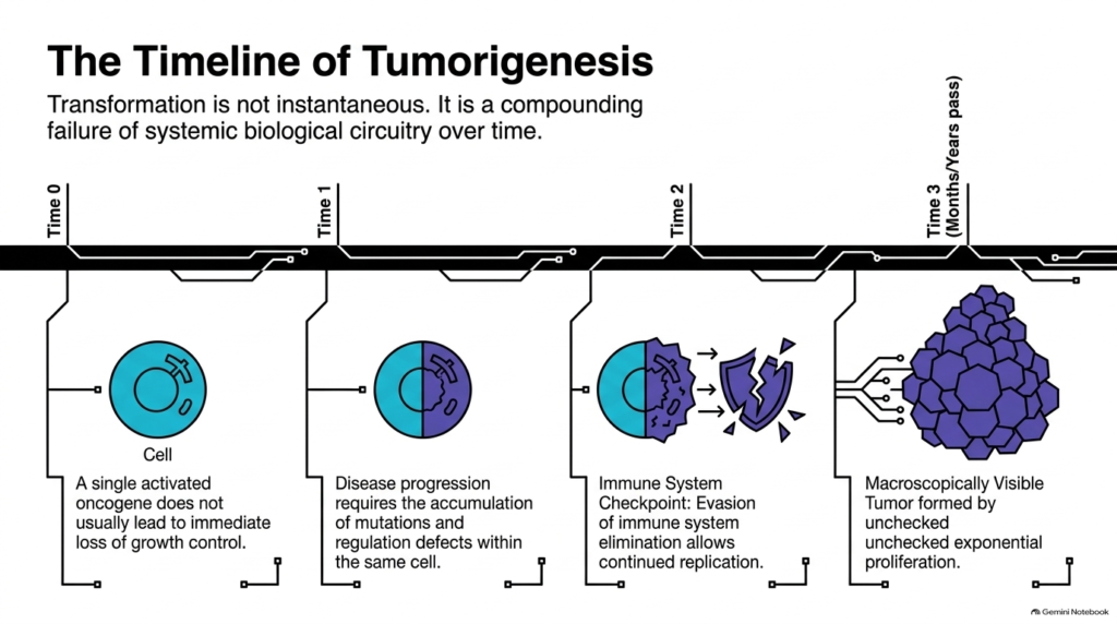 Slide 15: The Timeline of Tumorigenesis Driven by Oncogenes